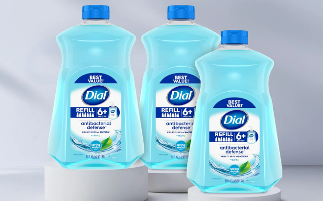 Dial Antibacterial Liquid Hand Soap Refills in Spring Water Scent