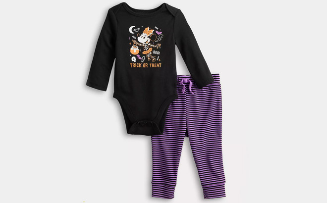 Disney Baby Halloween Bodysuit Pants Set