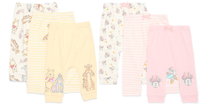 Disney Baby Wishes Dreams Baby Jogger Pants 3 Pack