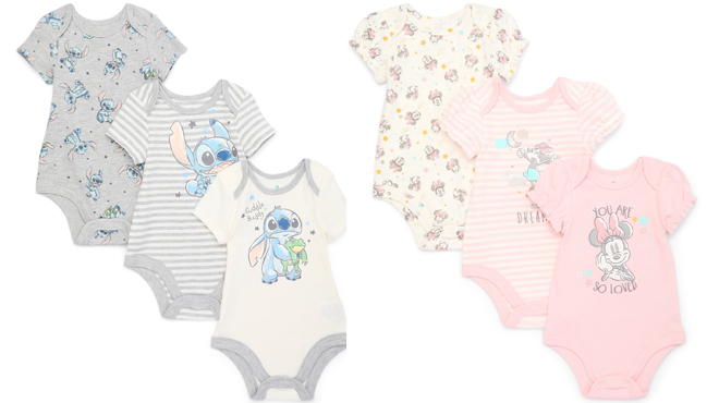 Disney Baby Wishes Dreams Short Sleeve Bodysuits