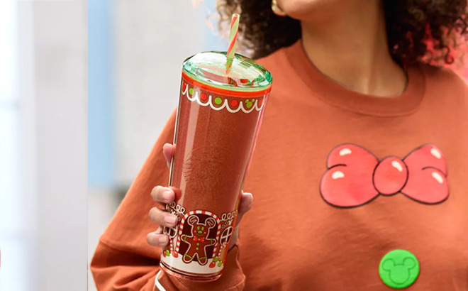 Disney Eats Gingerbread Starbucks Tumbler with Straw