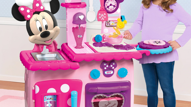 Disney Junior Minnie Mouse Pretend Play Kitchen Set