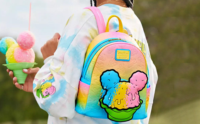 Disney Mickey Mouse Shaved Ice Loungefly Mini Backpack