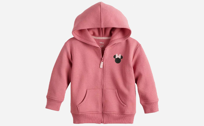 Disneys Toddler Girls Minnie Mouse Fleece Hoodie