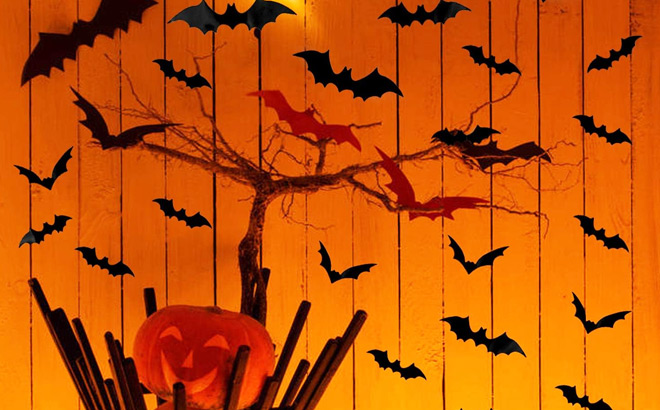 Diyasy 120 Piece Bats Wall Decor