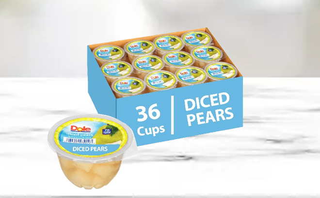 Dole Fruit Bowls 36 Count on a Table