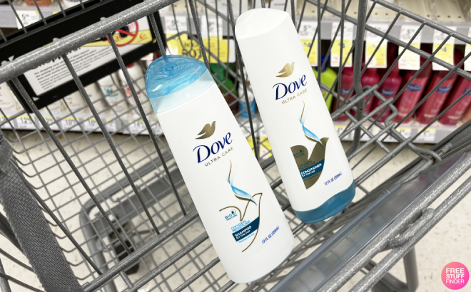 Dove Ultra Care Shampoo and Conditioner in Cart at Walgreens