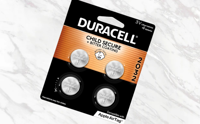 Duracell 2032 Lithium Battery 4 Pack