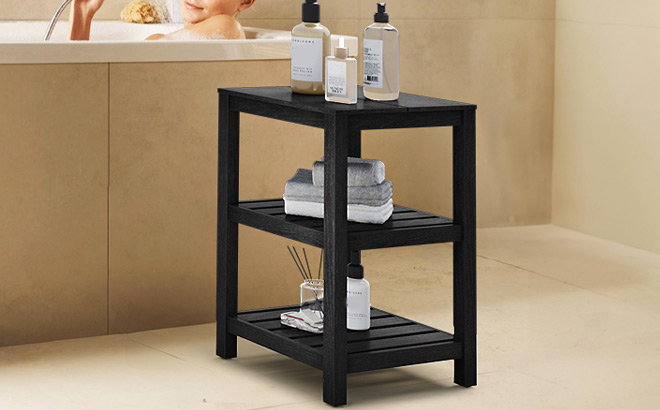 Dwvo 3 Tier Bathroom Corner Shelf