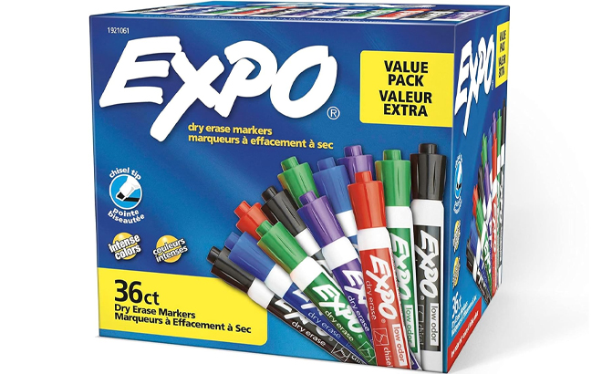 EXPO Low Odor Dry Erase Markers 36 Count