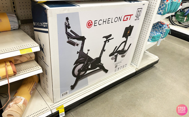 Echelon GT Connect Exercise Bike on Store Shelf