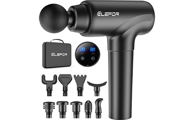 Elegor Deep Tissue Massage Gun in Black