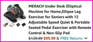 Elliptical Machine Checkout Screen