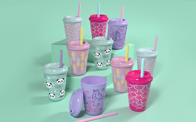 Ello Kids 12 Ounce Color Changing Tumbler 10 Pack