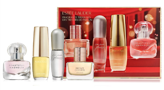 Estee Lauder 4 Piece Fragrance Treasures Gift Set