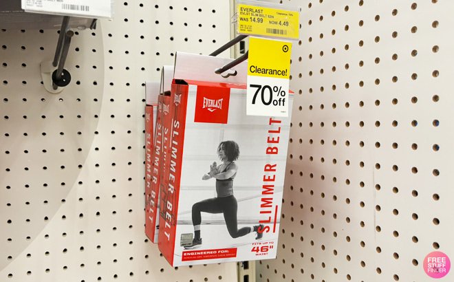 Everlast Fit Slim Belt on Store Shelf