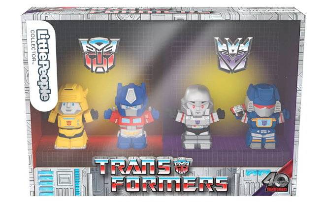 Fisher Price Little People Collector Transformers Animated TV Show Special Edition Set