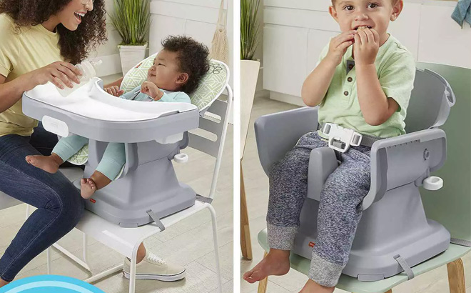 Fisher Price SpaceSaver Simple Clean High Chair Booster Seat