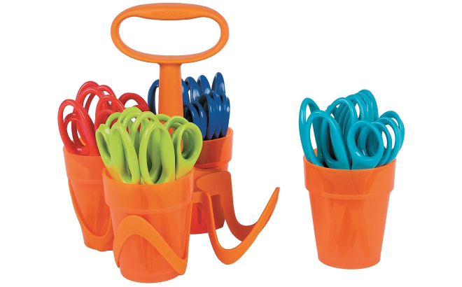 Fiskars Rounded Kids Scissors Classpack Caddy