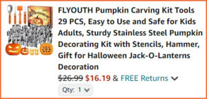 Flyouth Pumpkin Craving Kit Tools at Checkout