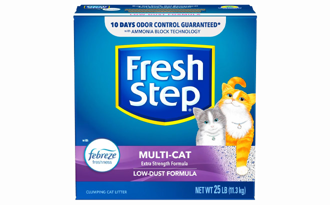 Fresh Step 25 Pounds Multi Cat Clumping Cat Litter