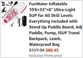 FunWater Inflatable Paddle Board Screenshot