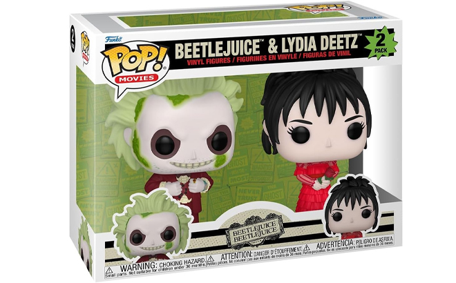 Funko Pop Movie Beetlejuice and Lydia Deetz Figures