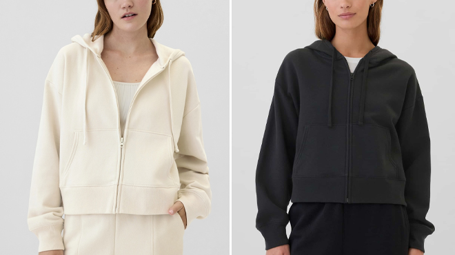 GAP Factory Oversized Fleece Zip Hoodie