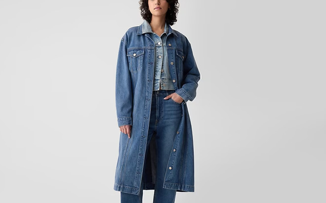 GAP Longline Icon Denim Jacket