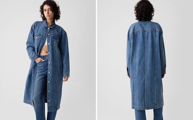 GAP Longline Icon Denim Jackets