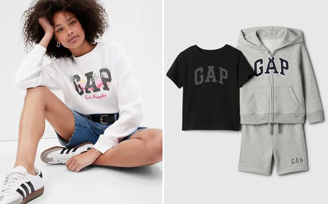 GAP Relaxed Gap City Logo Sweatshirt