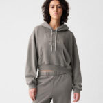 GAP Womens Vintage Soft Cropped Hoodie