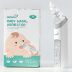 GROWNSY Nasal Aspirator for Baby Baby Nose Sucker Pro with 3 Soft Silicone Tips Adjustable Suction Electric Nose Suction for Baby Built in Music Light Soothing