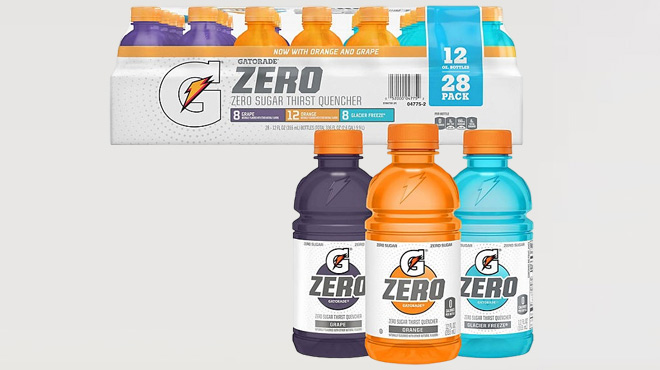 Gatorade Zero Sugar Thirst Quencher Variety Pack 28 Pack