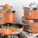 Gotham Steel Copper Cast 10 Piece Stackable Cookware Set