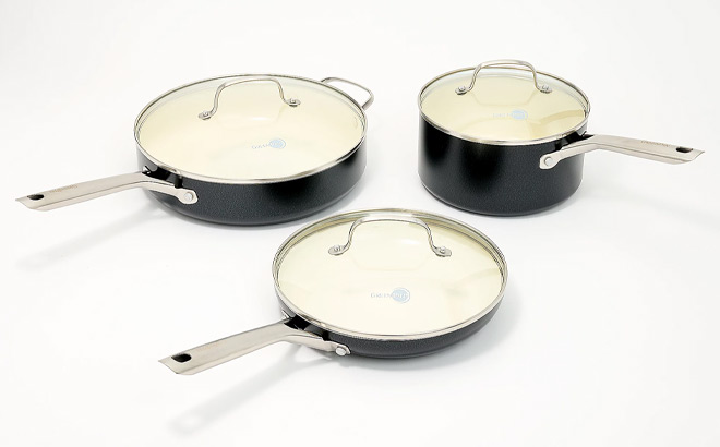 GreenPan Ceramic Nonstick 3 Piece Cookware Set