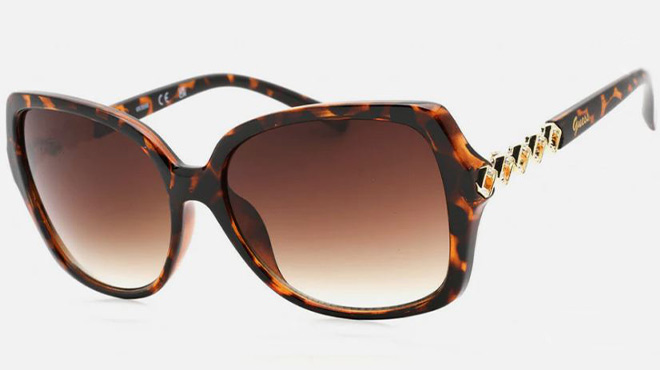 Guess Women's 58 mm Dark Havana Sunglasses