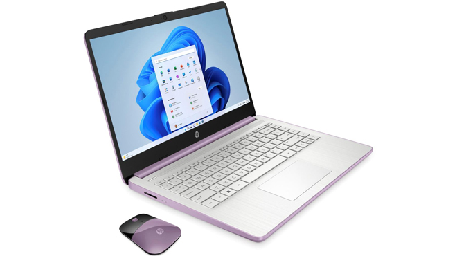 HP 14 Inch Laptop in Winter Lavender Color