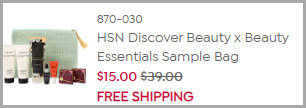 HSN Beauty Bag at Checkout