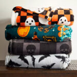 Halloween Blankets on the Table