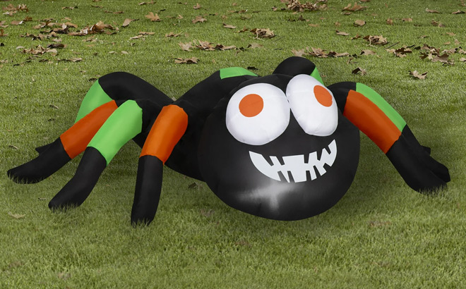 Halloween Colorful Spider 4 Feet Airblown Yard Inflatable