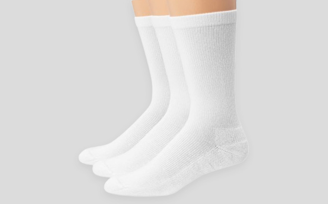 Hanes Mens Crew Socks