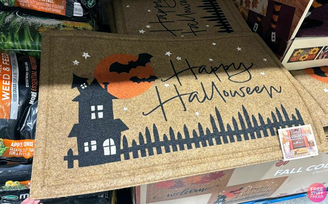 Happy Halloween Decorative Outdoor Mat