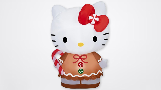 Hello Kitty New Christmas Inflatable in Gingerbread Dress Sanrio