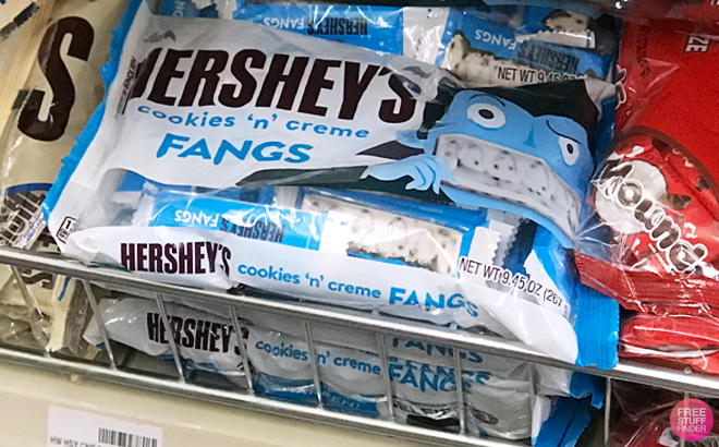 Hersheys Candy Bags on Store Shelf