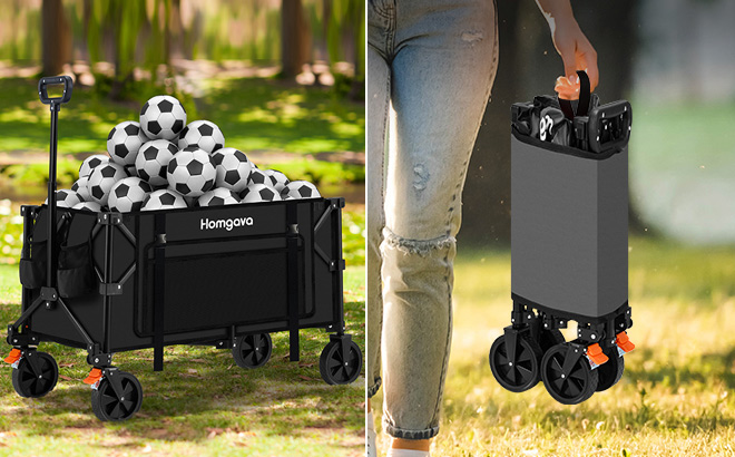 Homgava Collapsible Folding Wagon Cart