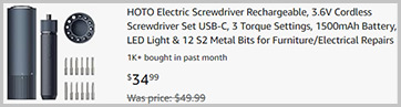 Hoto Electric Screwdriver Screenshot