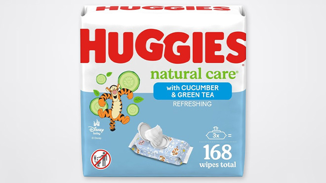 Huggies 168 Count Natural Care Baby Wipes