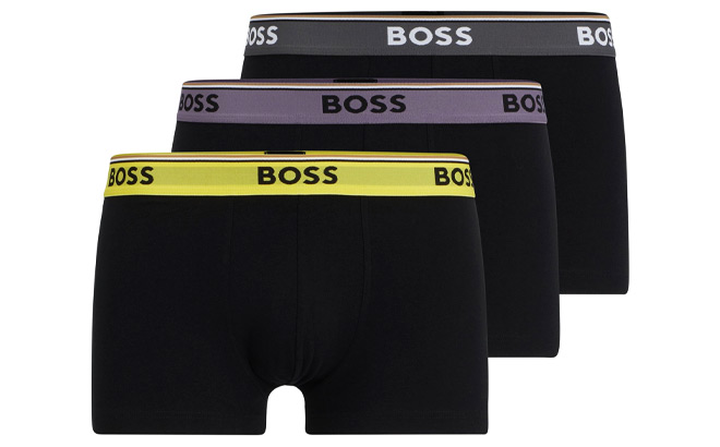 Hugo Boss Stretch Cotton Trunks 3 Pack