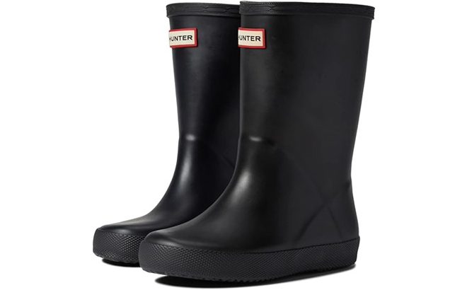 Hunter Original Kids First Classic Boots in Black